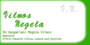 vilmos megela business card